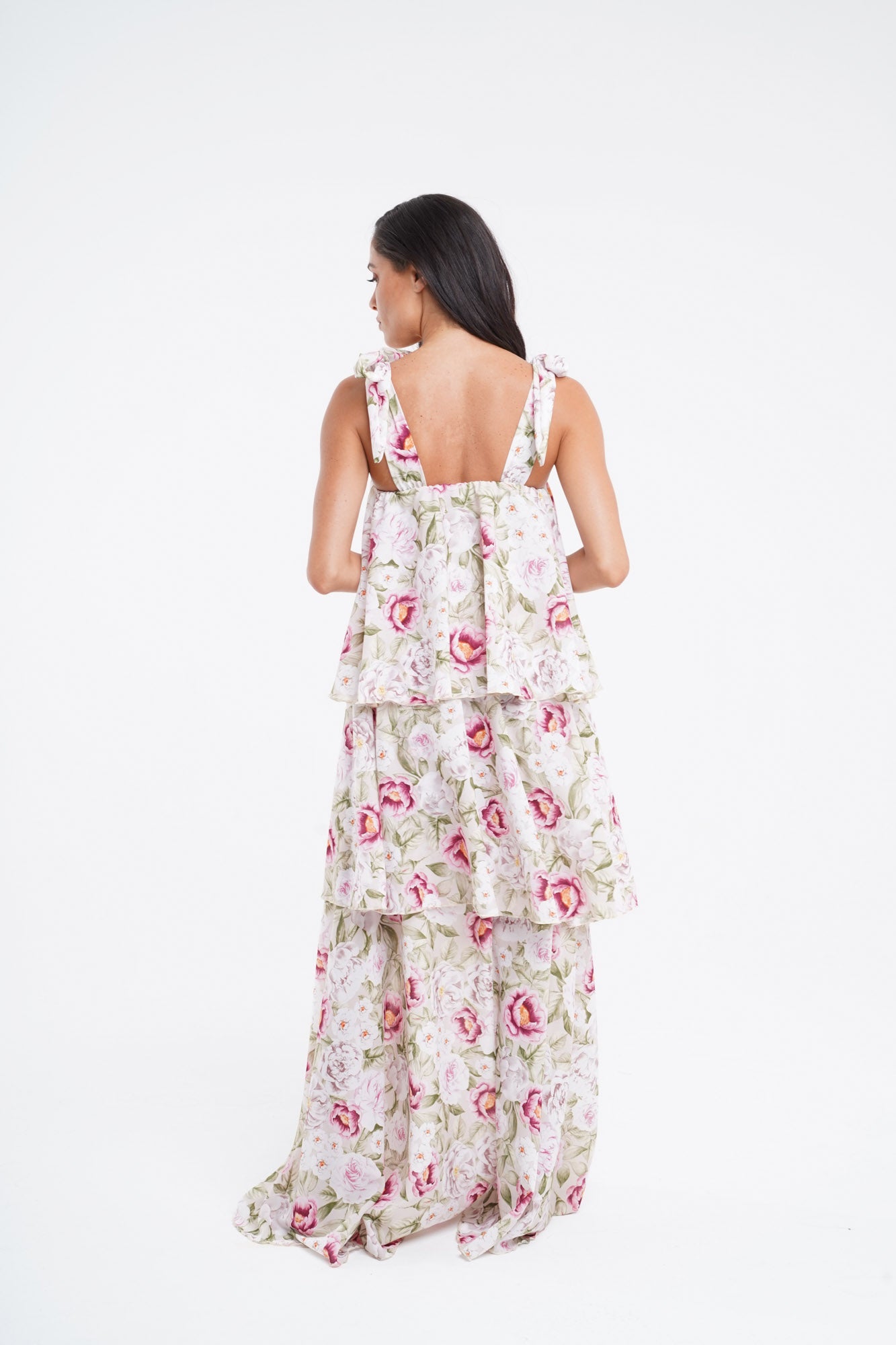 Basilia patterned swimsuit cover-up