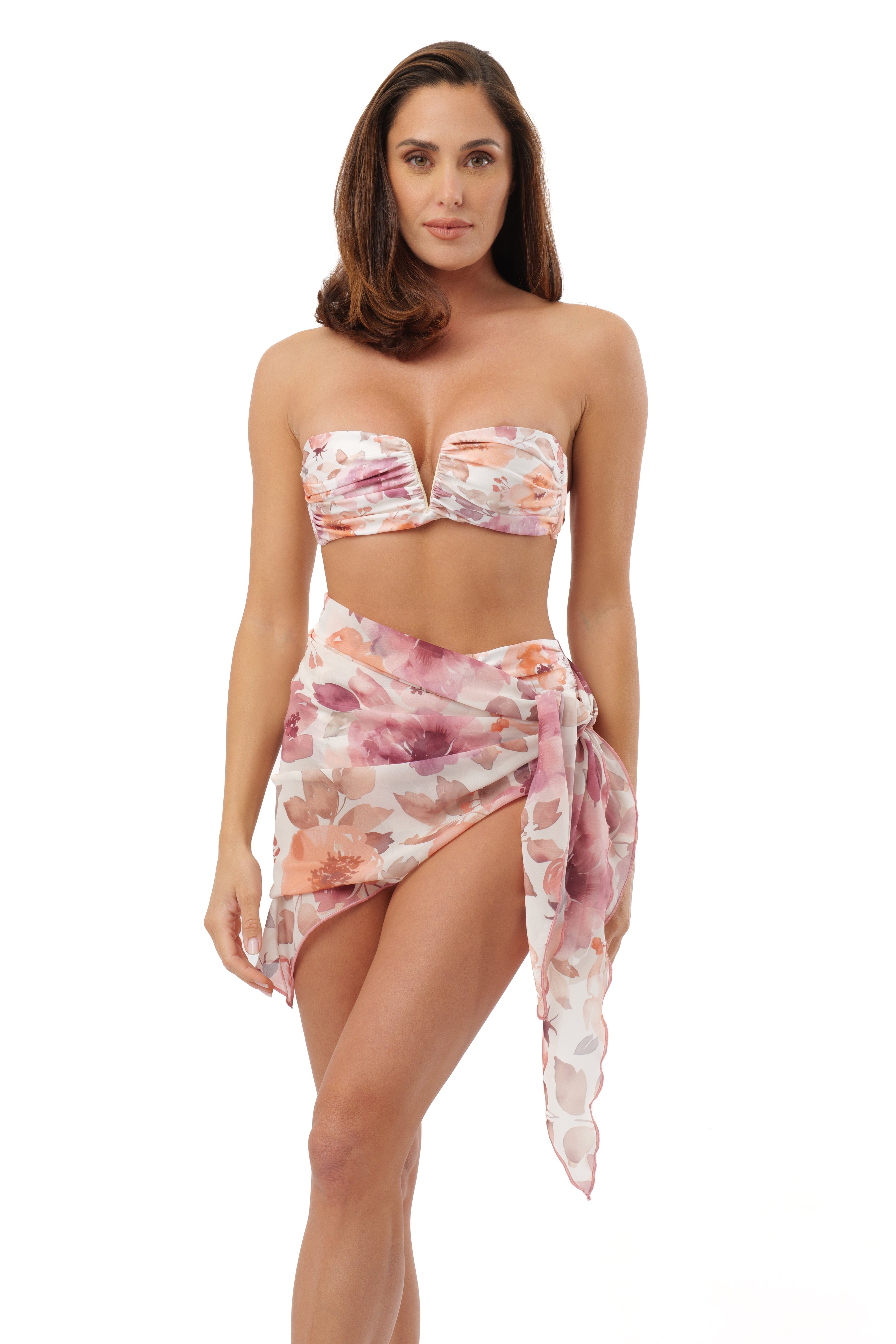 Foulard Pink flowers