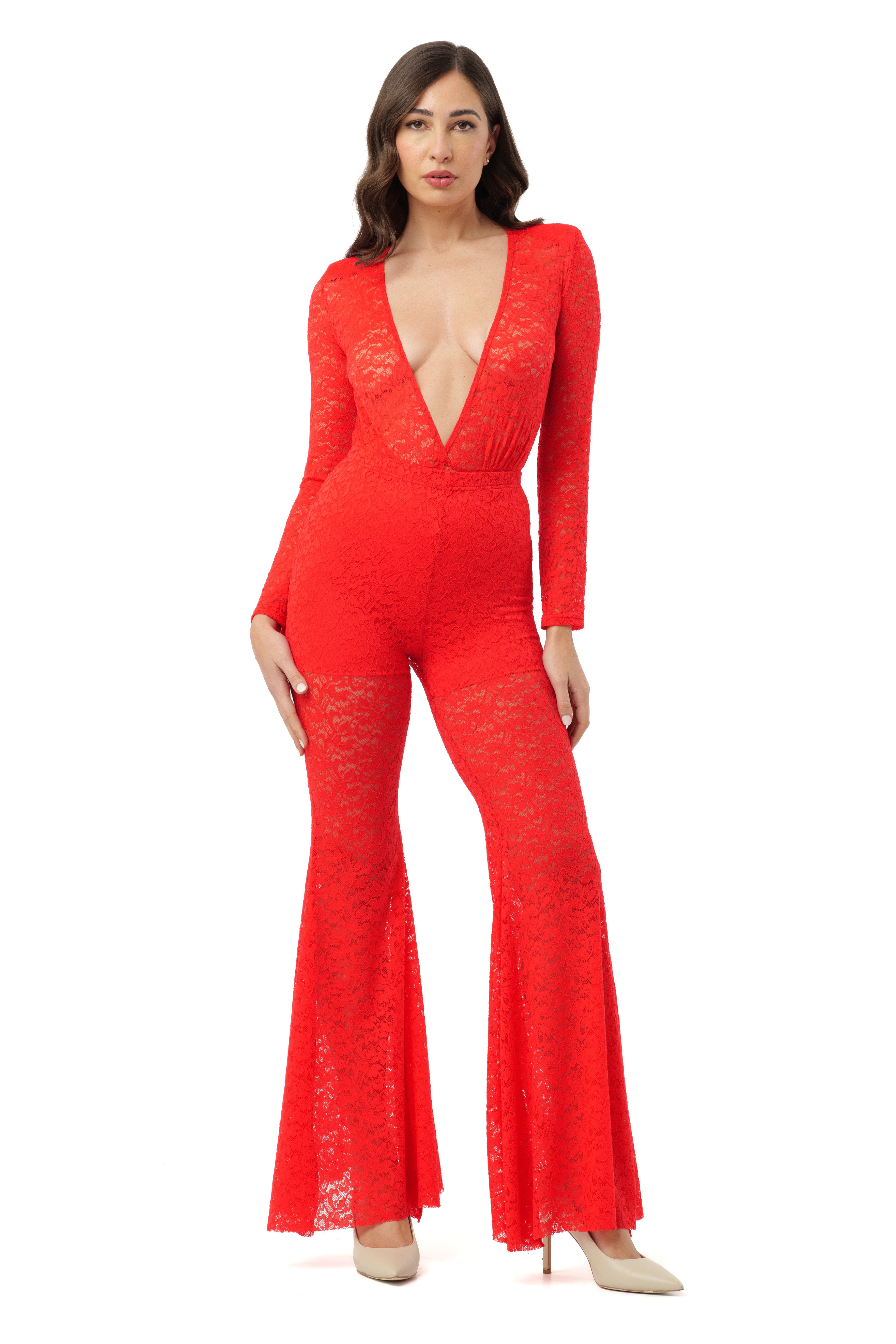 Georgia lace trousers
