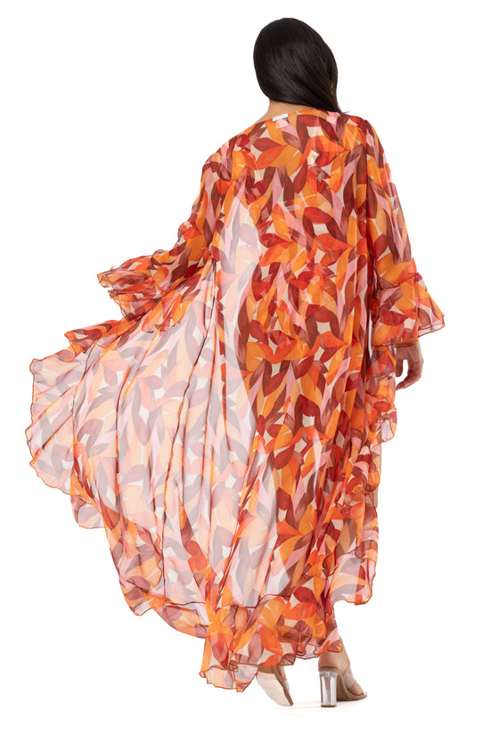 Copricostume Jamine chiffon tropicana