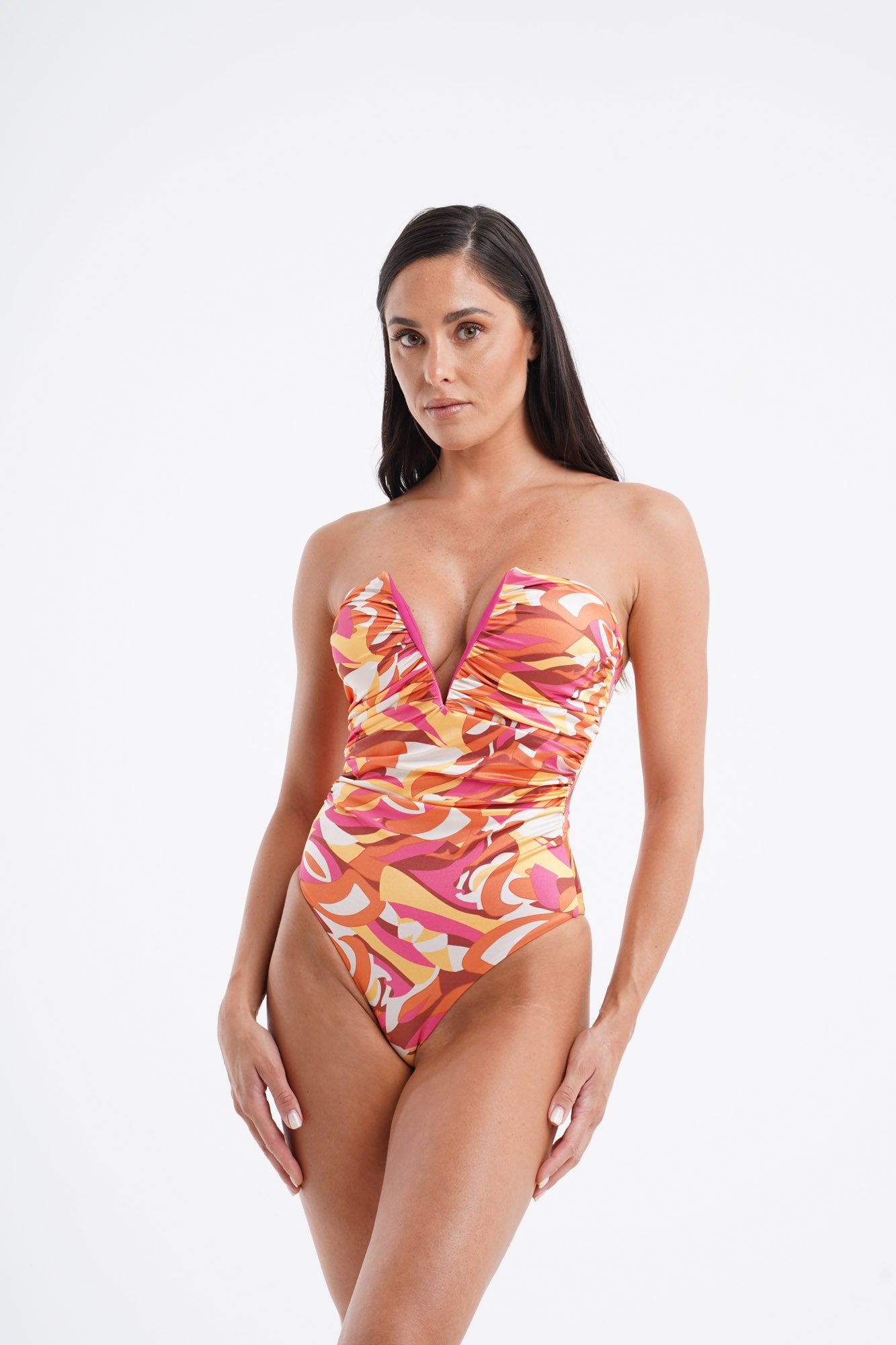 Lucilla patterned one-piece swimsuit