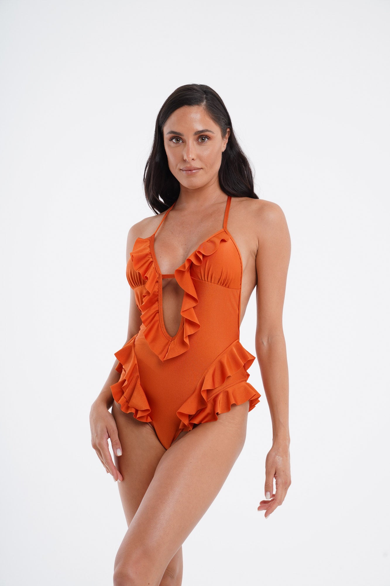 Leila One-Piece Swimsuit with Ruffles