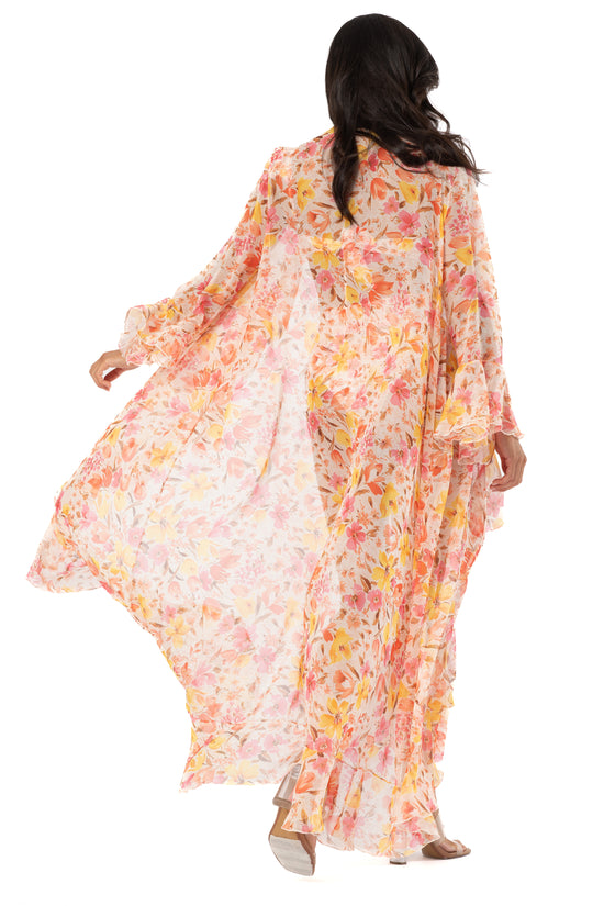 Copricostume Jamine chiffon flowers