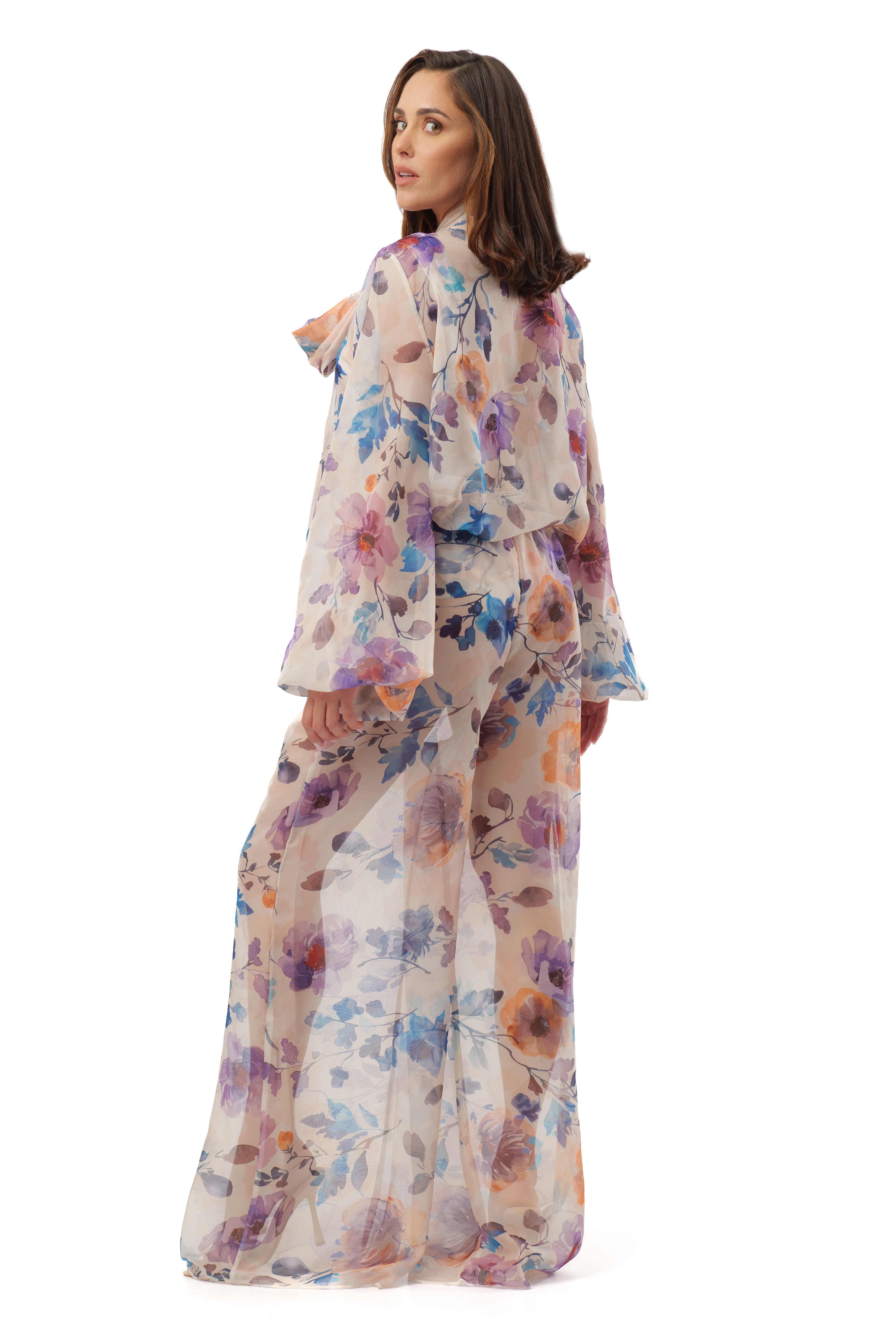 Camicia Mireia Velvet flowers