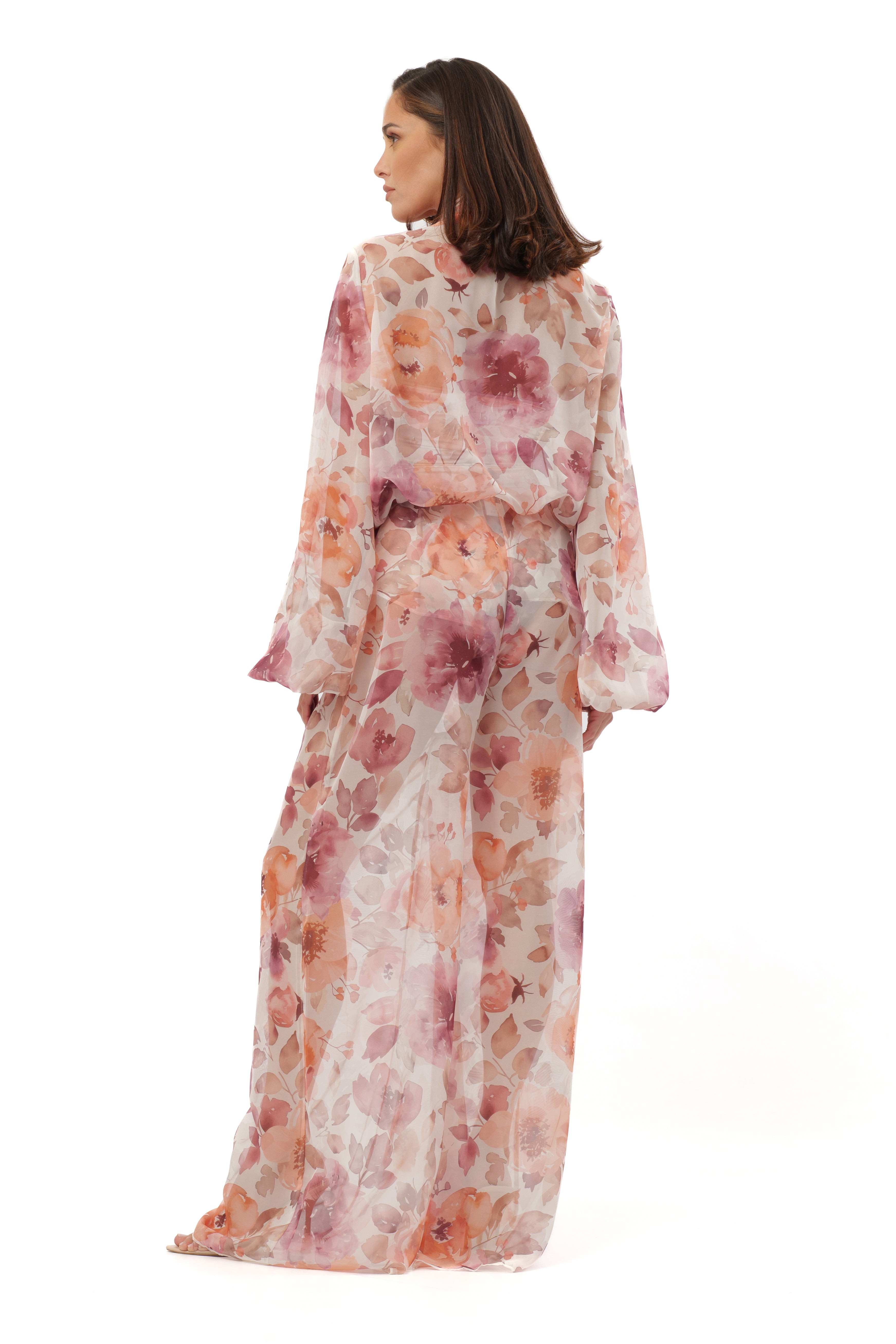 Camicia Mireia Pink flowers