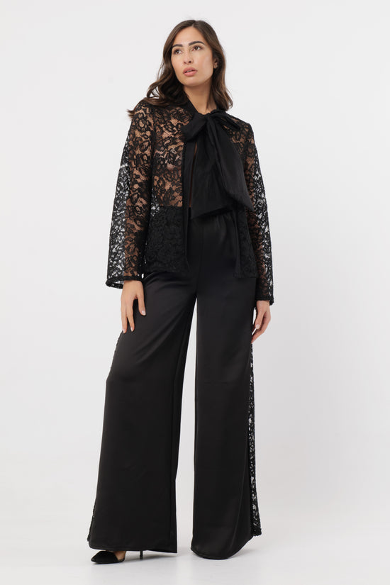 Cord-set Camicia e Pantalone Leah Raso e Pizzo Rebrodè