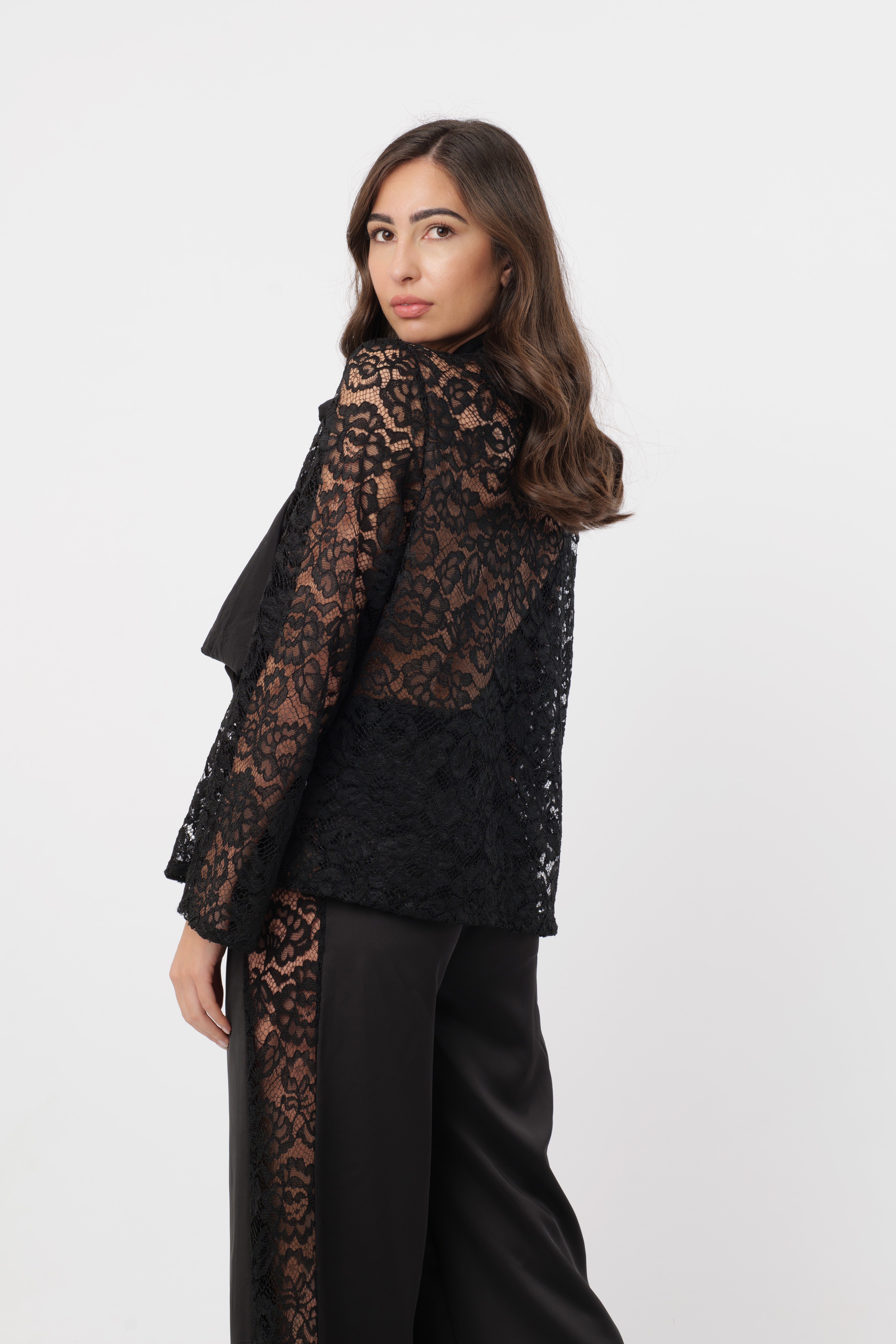 Cord-set Camicia e Pantalone Leah Raso e Pizzo Rebrodè