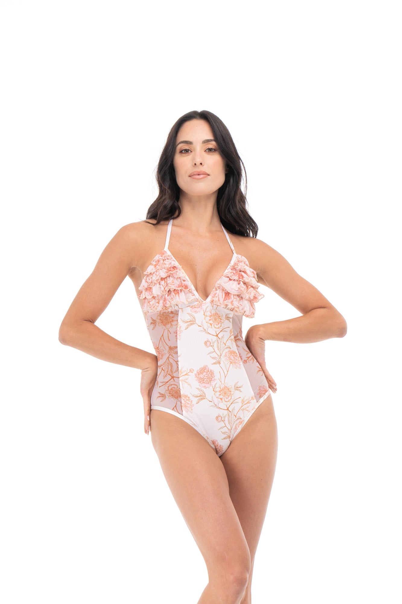 Elle floral one-piece swimsuit