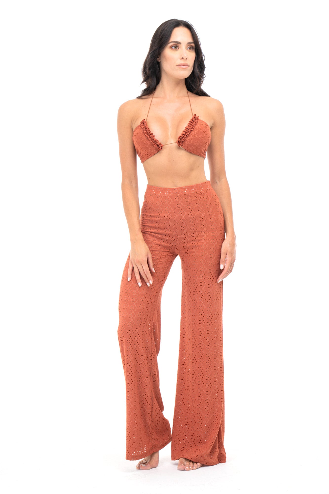 Mina Broderie Anglaise Trousers